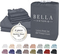 Bamboo Cooling Bed Sheet Set - Queen - 18 in Deep Pocket - 6 Piece