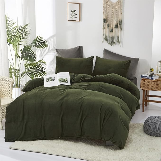 Velvet Comforter Set - California King - 3 Piece
