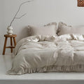 Linen Duvet Cover Set - Queen - 3 Piece