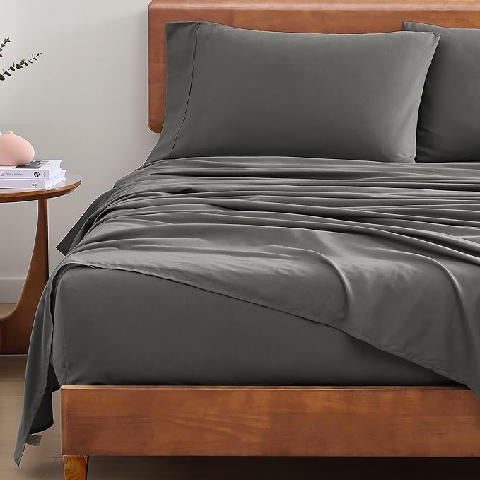 Linen Cooling Bed Sheet Set - Full - 15 in Deep Pocket - 4 Piece