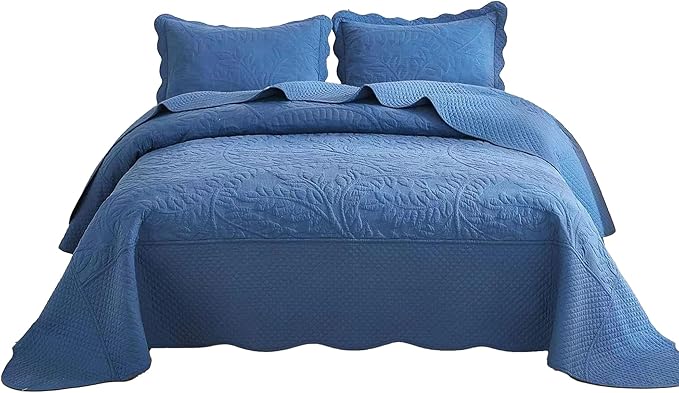 100% Cotton Quilt Set - Queen - 3 Piece