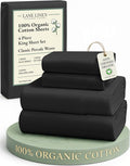 Linen Bed Sheet Set - King - 4 Piece