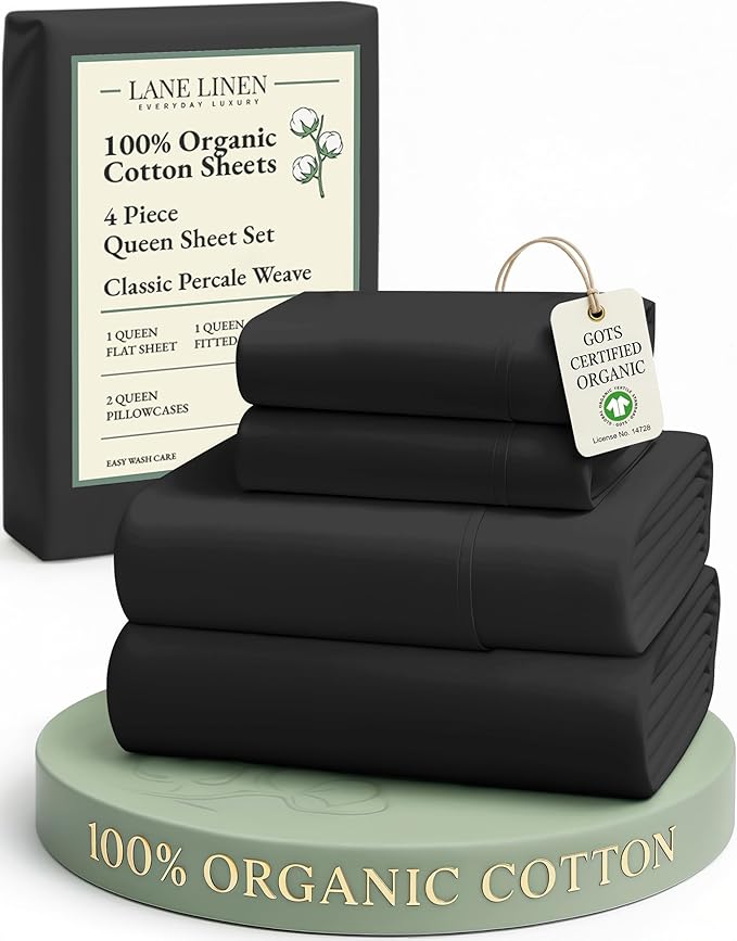 Linen Cooling Bed Sheet Set - Queen - 4 Piece