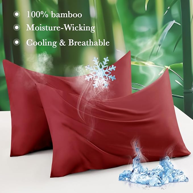 Bamboo Cooling Pillowcase - Queen