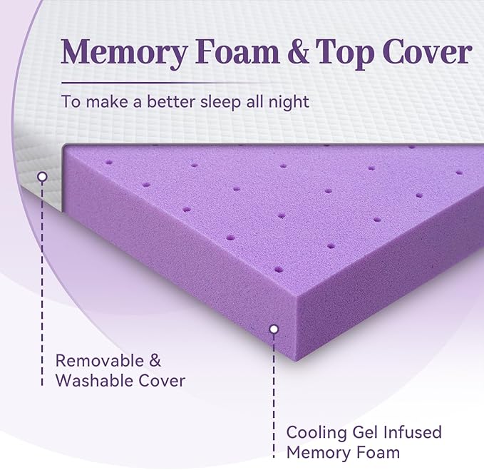 Memory Foam Mattress Topper - Queen