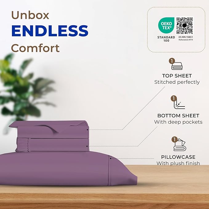 Cooling Bed Sheet Set - Twin XL - 3 Piece