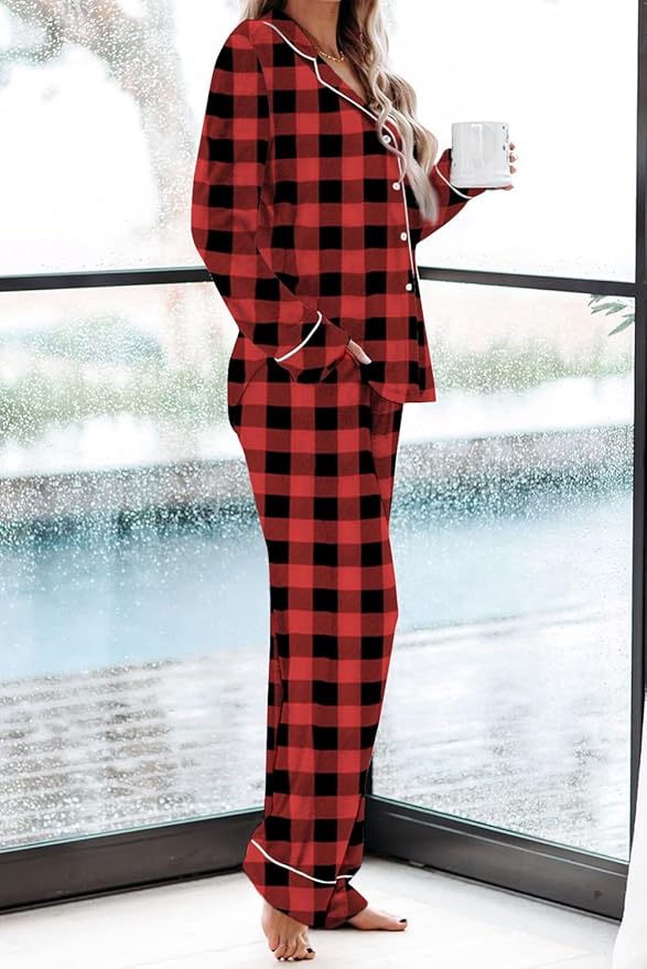Women's Pajama Set - Long Sleeve - 2 Piece