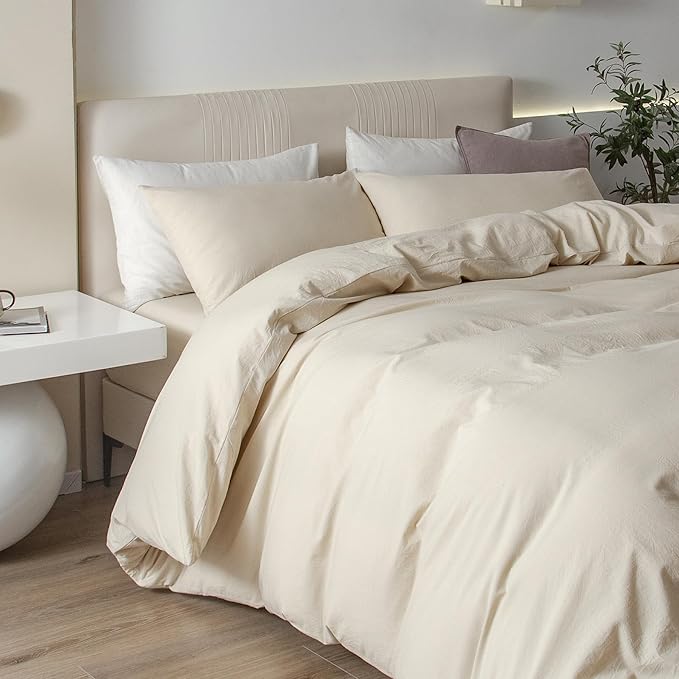 Linen Duvet Cover Set - King - 120 x 98 in - 3 Piece