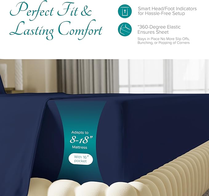 Linen Cooling Bed Sheet Set - Split King - 5 Piece