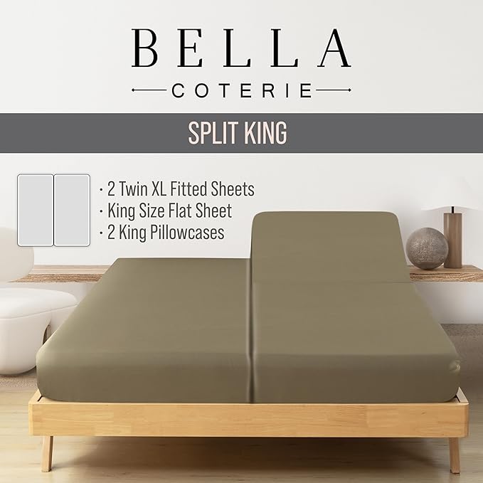 Bamboo Cooling Bed Sheet Set - Split King