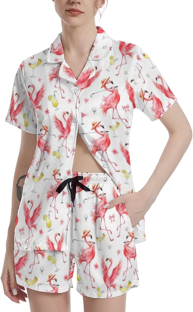 Women's Pajama Set - Short Sleeve - 2 Piece