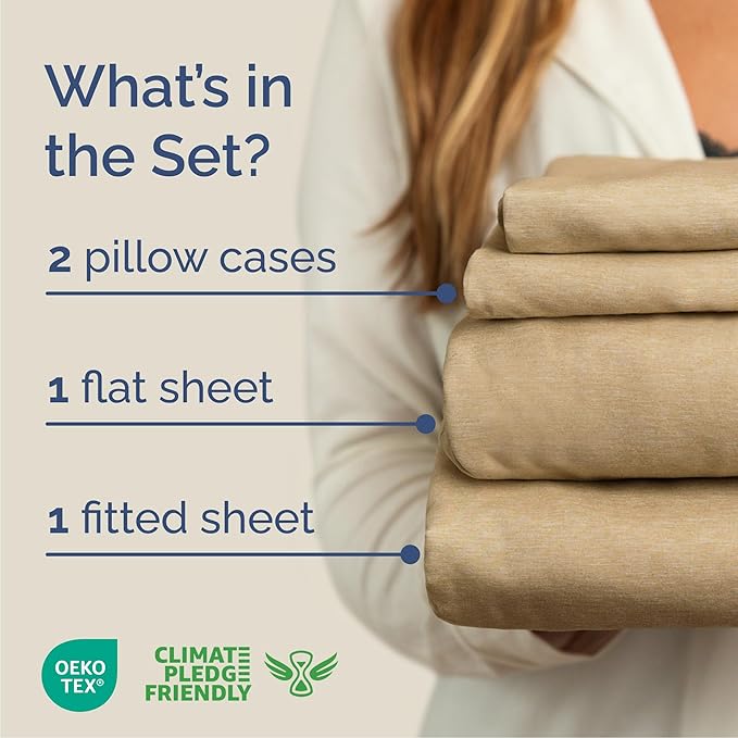 Cooling Bed Sheet Set - King - 4 Piece