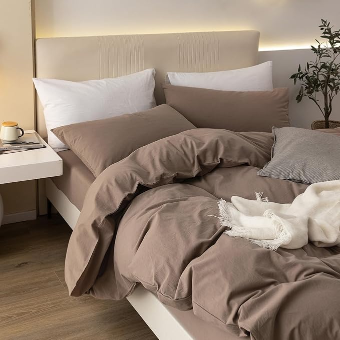 Linen Duvet Cover Set - King - 108 x 98 in - 3 Piece