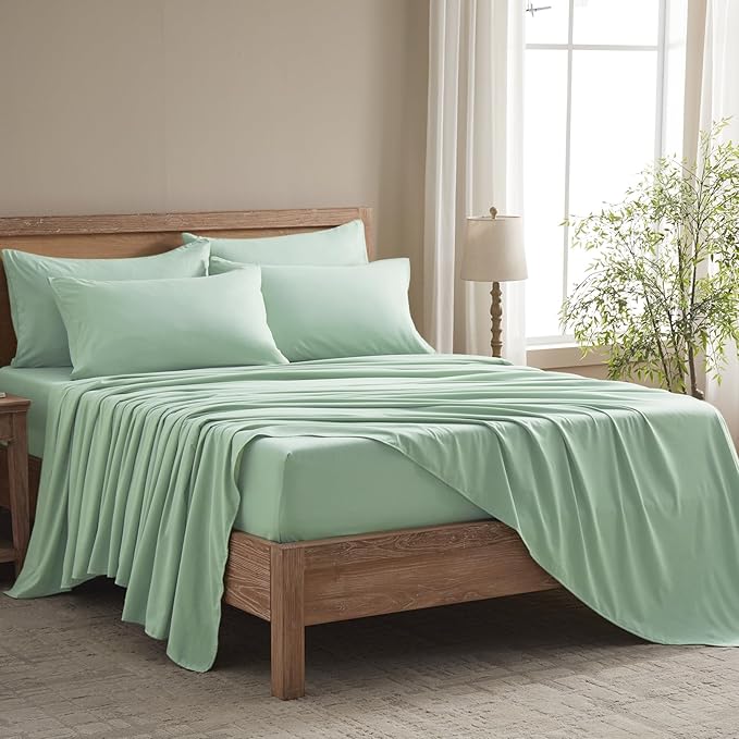 Microfiber Cooling Bed Sheet Set - Full - 6 Piece