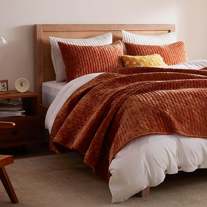 Velvet Quilt Set - California King