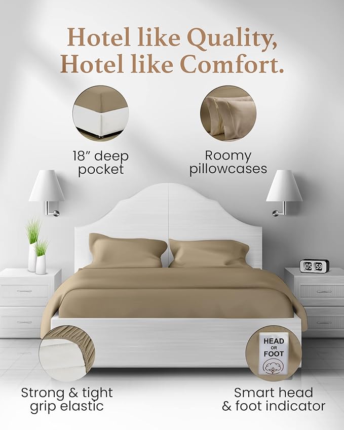 Bed Sheet Set - King - 4 Piece