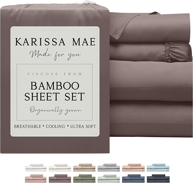 Bamboo Cooling Bed Sheet Set - King