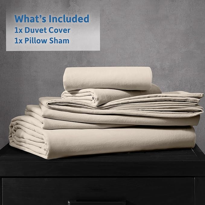 Linen Duvet Cover Set - Full - 80 x 90 in - 3 Piece