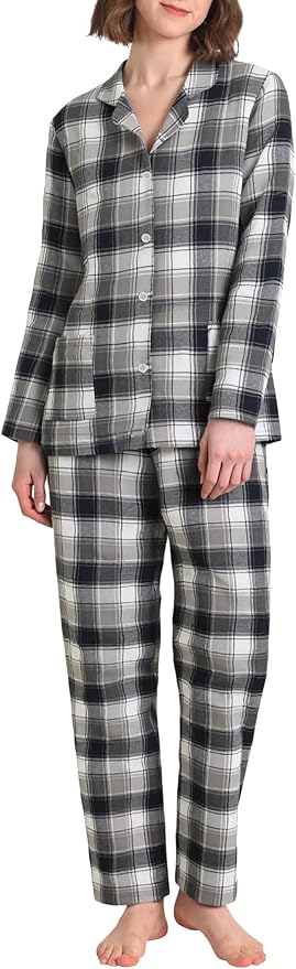 Women's Flannel Pajama Set - 2 Piece