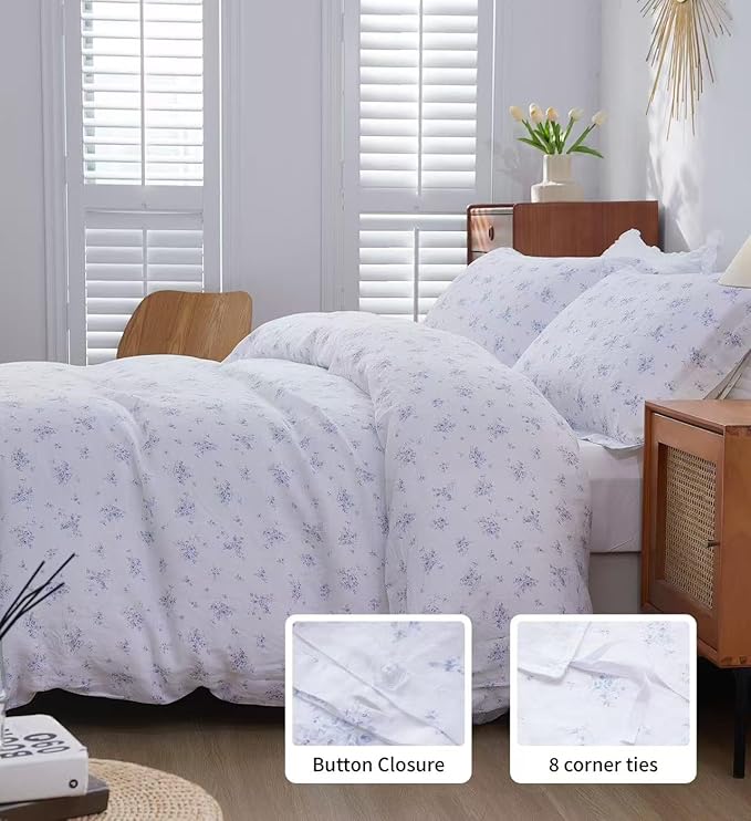 Linen Duvet Cover Set - King - 3 Piece