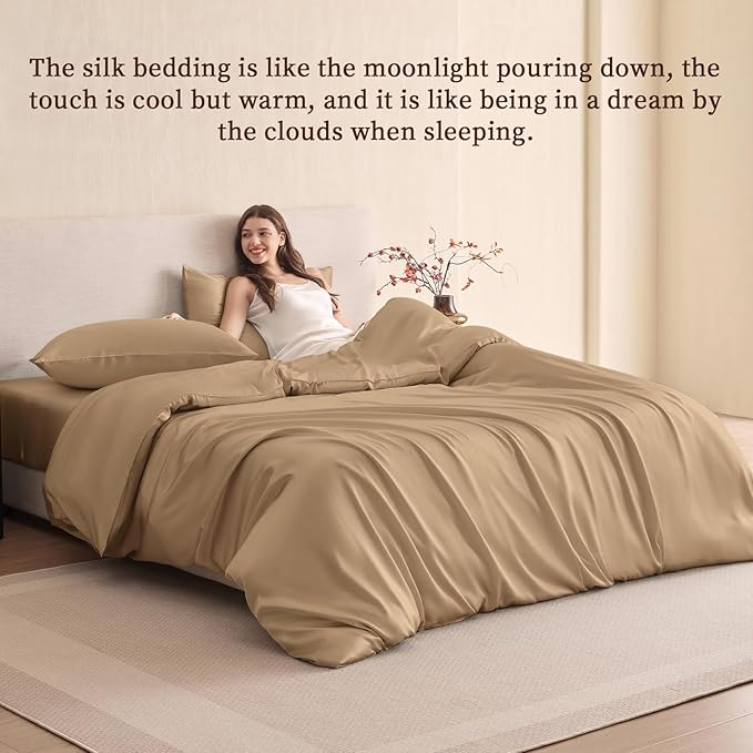 Mulberry Silk Cooling Duvet Cover - Twin