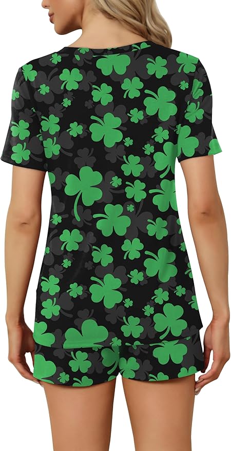 Women's Pajama Set - Short Sleeve - 2 Piece