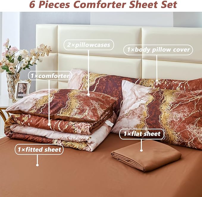 Comforter Set - Queen - 6 Piece
