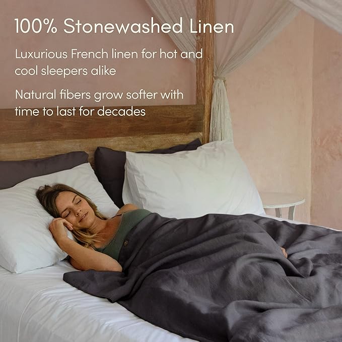 Linen Cooling Duvet Cover Set