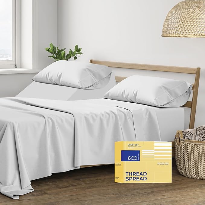 Cooling Bed Sheet Set - Split King - 16 in Deep Pocket - 5 Piece