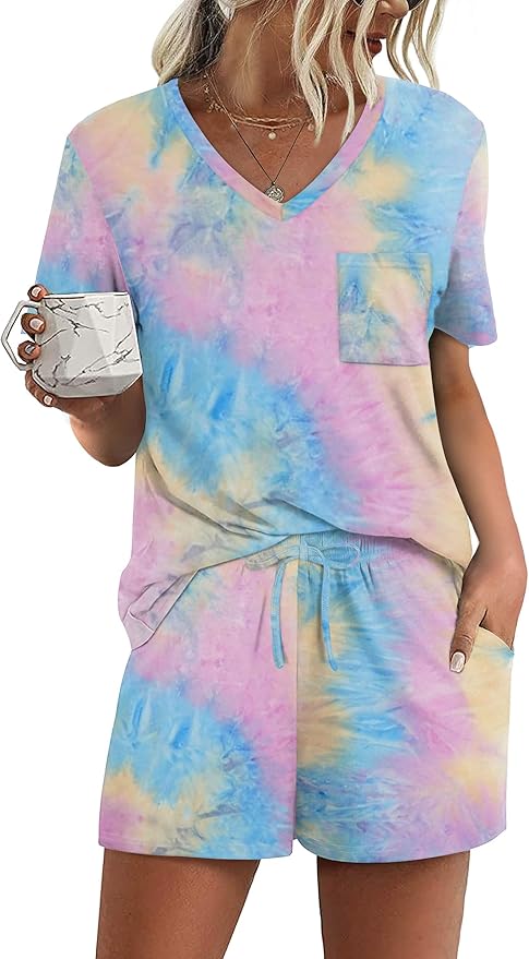 Women's Pajama Set - Short Sleeve - 2 Piece