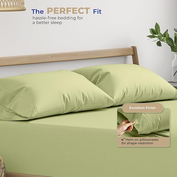 100% Cotton Pillowcase Set - Queen - 2 Piece