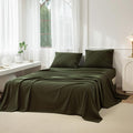 Linen Bed Sheet Set - King - 4 Piece