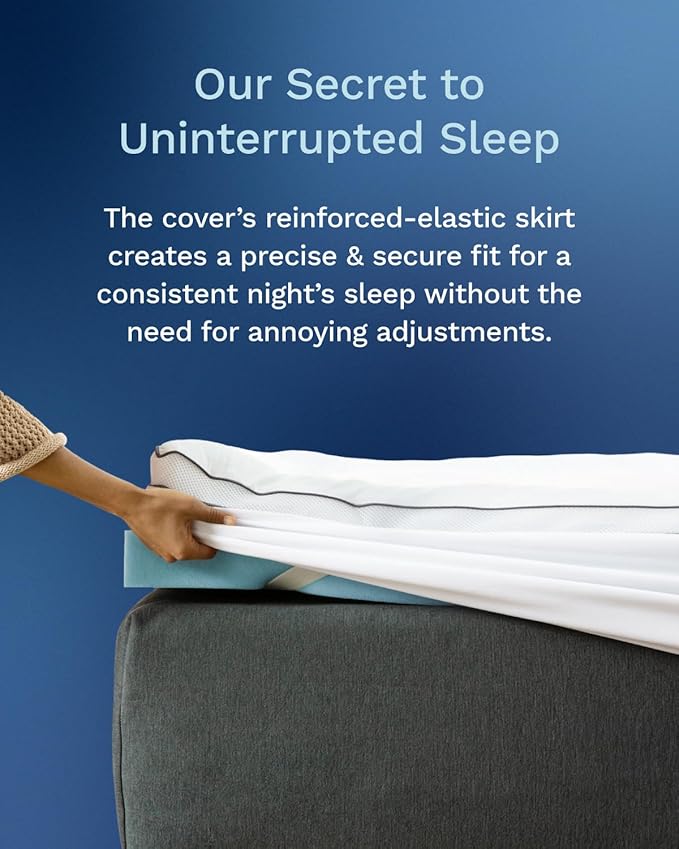 Memory Foam Cooling Mattress Topper - King