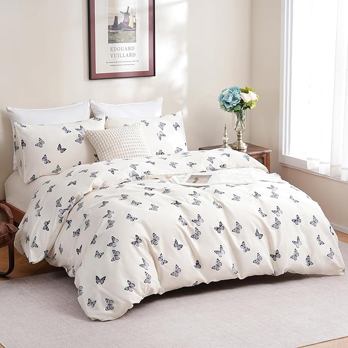 100% Cotton Duvet Cover Set - King - 3 Piece