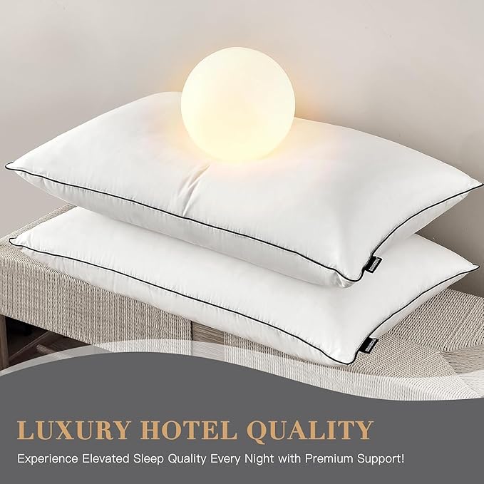 Bed Pillow - Queen - 20 x 28 in - 2 Pack