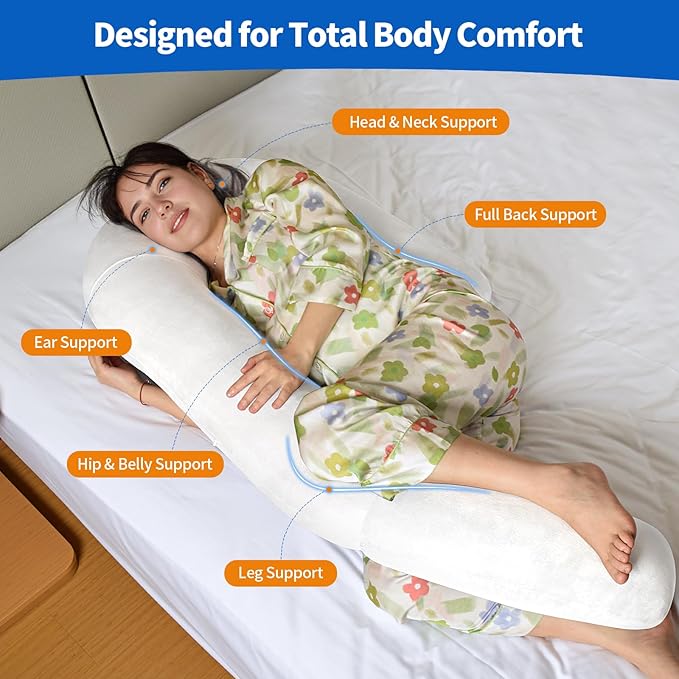 Velvet Cooling Body Pillow - Full