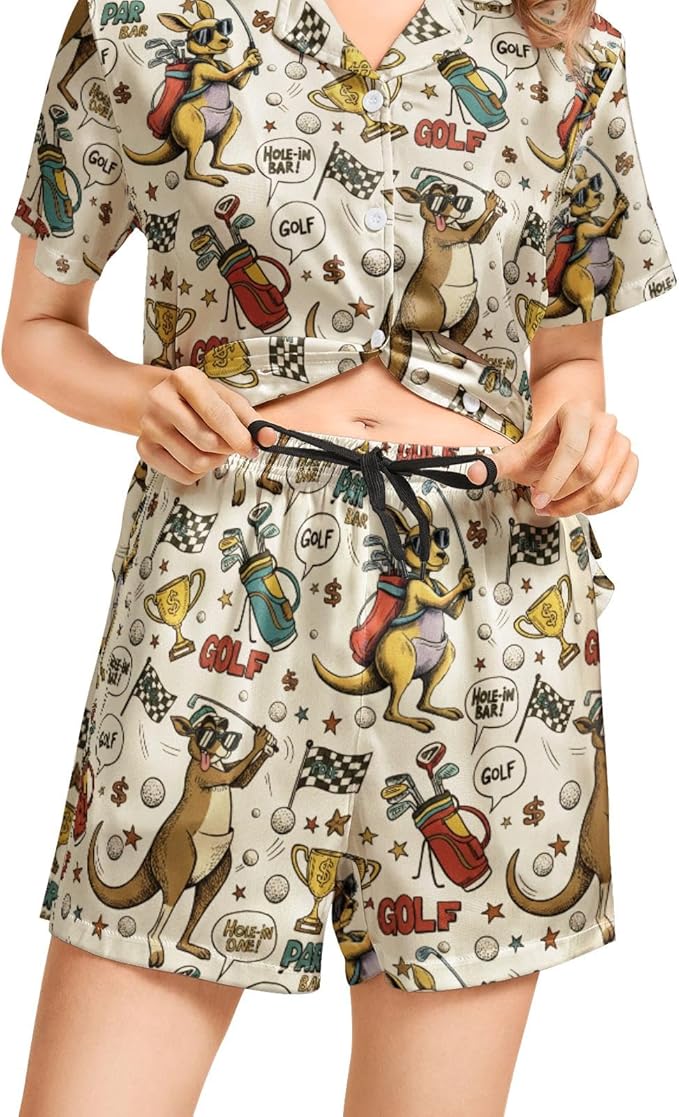 Women's Pajama Set - Short Sleeve - 2 Piece