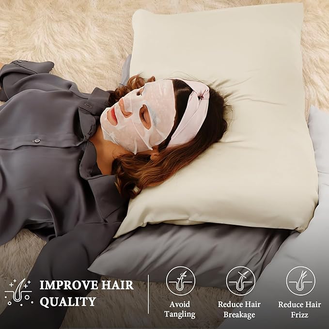 Satin Cooling Bed Pillow - Queen