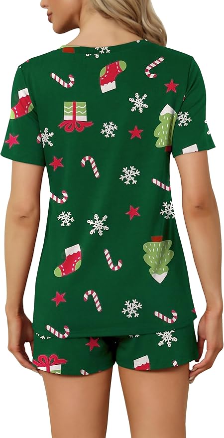 Women's Pajama Set - Short Sleeve - 2 Piece