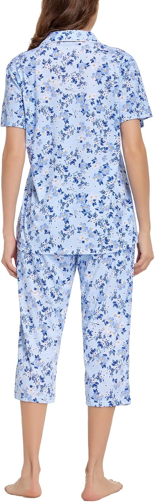 Capri Pajama Set - Short Sleeve - 2 Piece