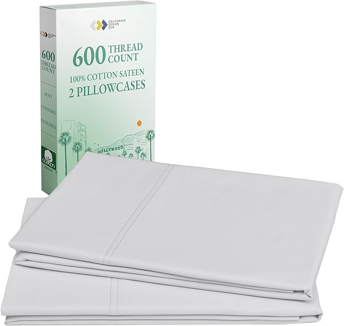 100% Cotton Pillowcase Set - King - 2 Piece