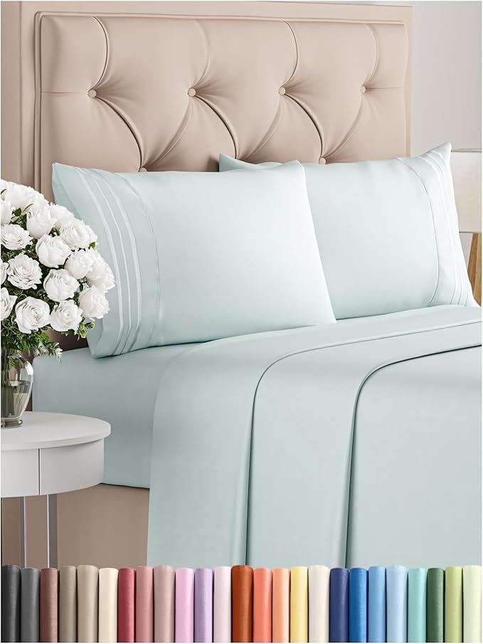 Cooling Bed Sheet Set - Queen - 4 Piece
