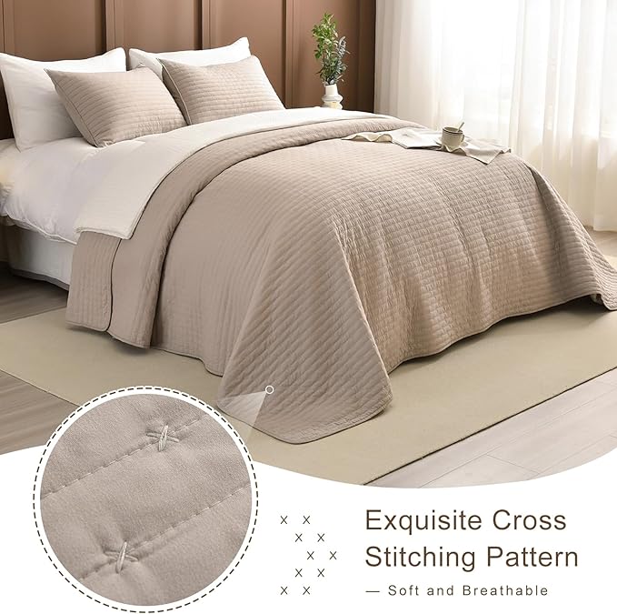 Linen Bedding Set - California King - 3 Piece