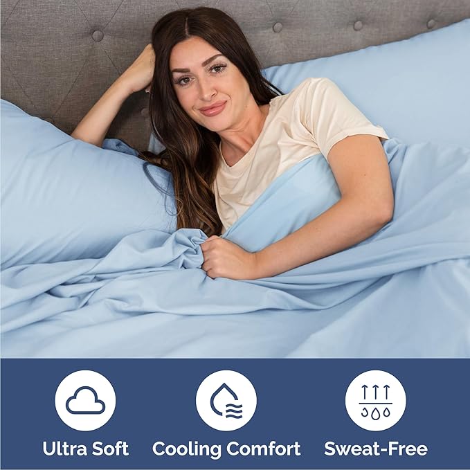 Cooling Bed Sheet Set - Queen - 4 Piece