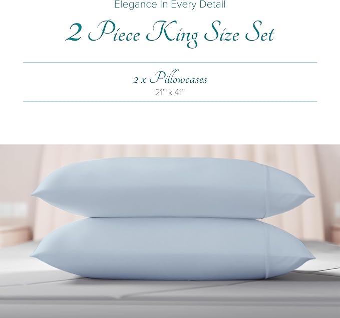 Linen Cooling Pillowcase Set - King - 2 Piece