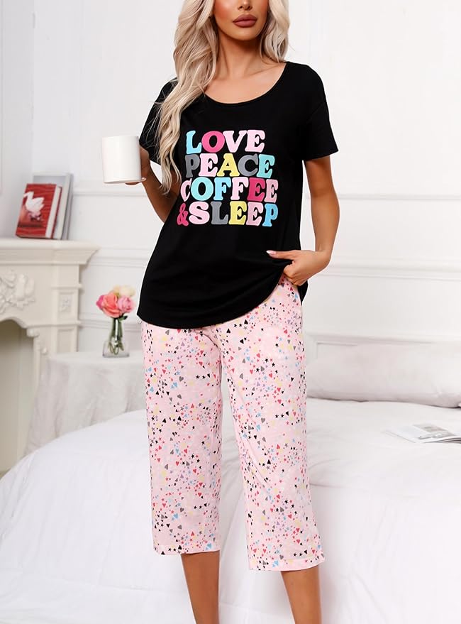 Women's Capri Pajama Set - 2 Piece