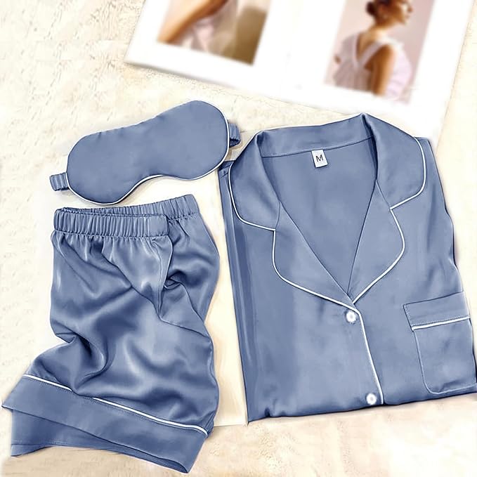 Satin Pajama Set - 2 Piece