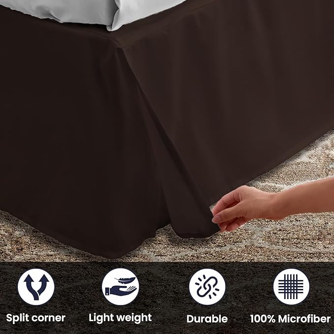 Microfiber Bed Skirt - King - 16 in Drop