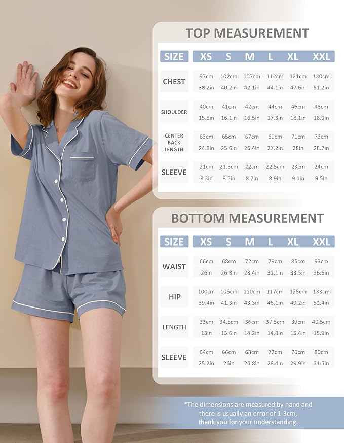 Women's 100% Cotton Pajama Set - 2 Piece