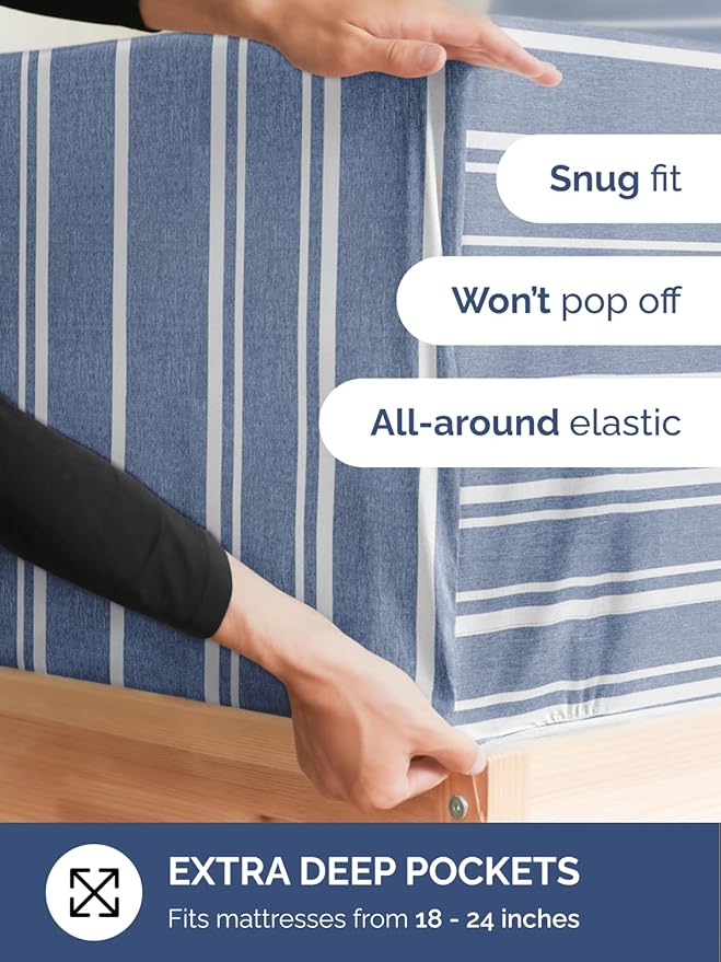 Cooling Bed Sheet Set - Split King - 7 Piece